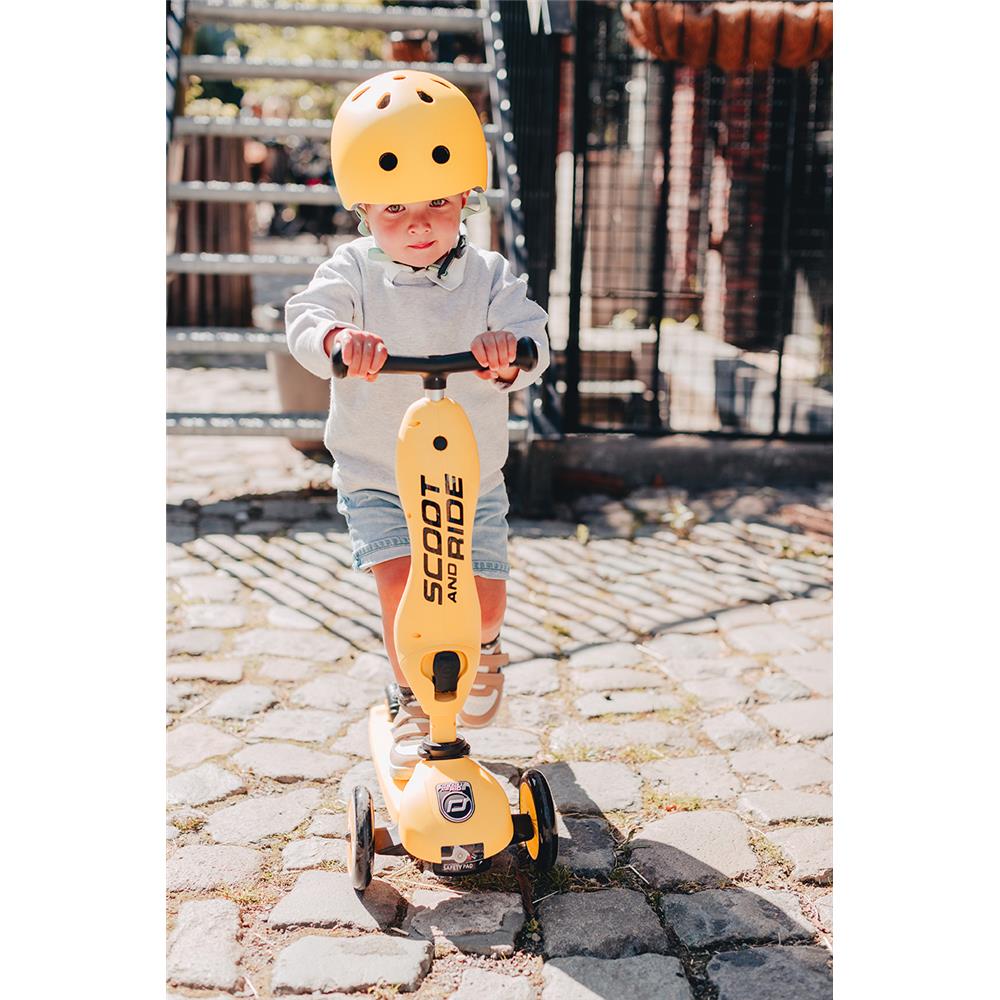 Scoot & Ride Highwaykick 1, lemon - 2in1 Kinderroller, ab 1 Jahr