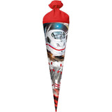 Roth Schultüte Schnellzug, 70cm, rund, Rot(h)-Spitze, Filzverschluss