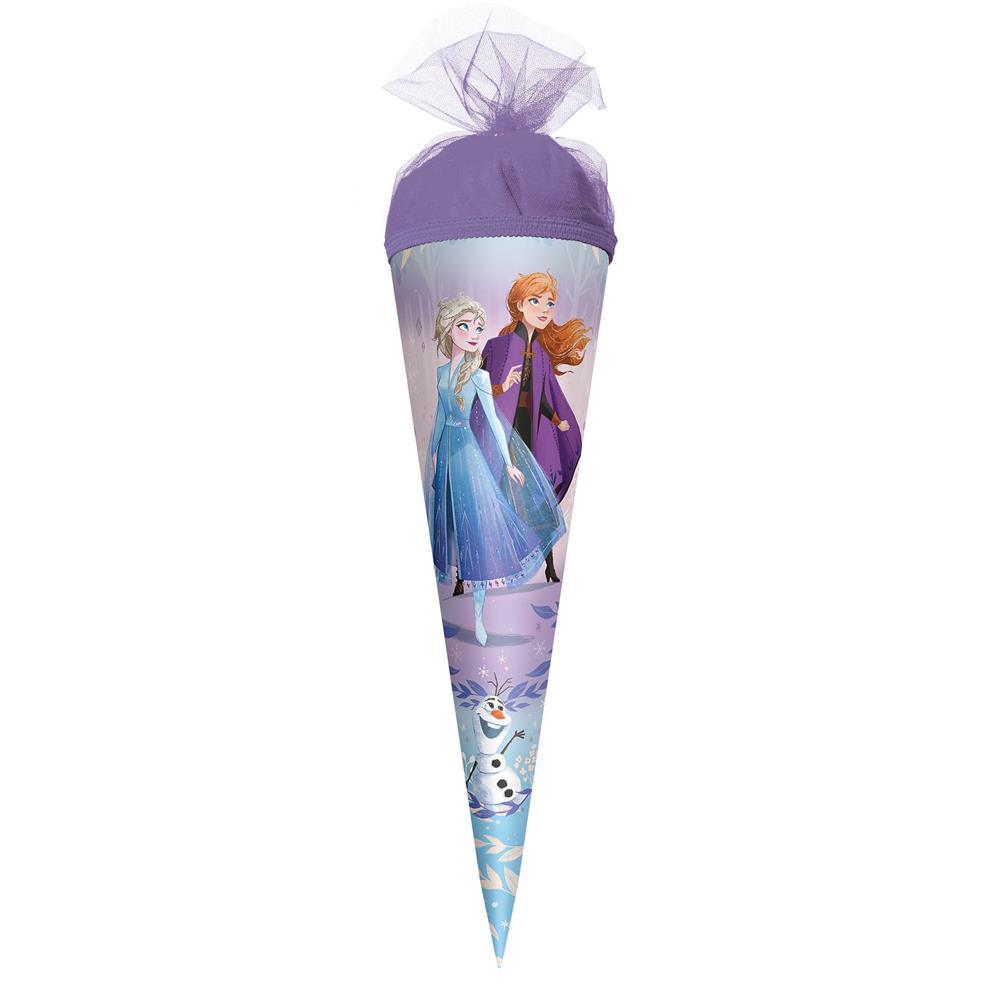 Roth Schultüte Disney Frozen, 50cm, rund, Tüllverschluss