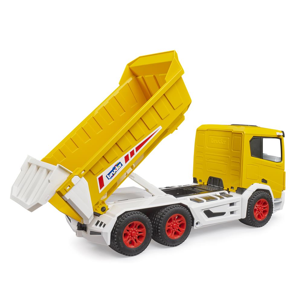 Bruder 03470 – ROADMAX Kipp-LKW für Kinder ab 2 Jahren, robuster Kipper