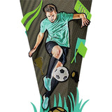 Roth Schultüte-Bastelset, Fußballstar, 68cm, eckig, Rot(h)-Spitze, Kreppverschluss