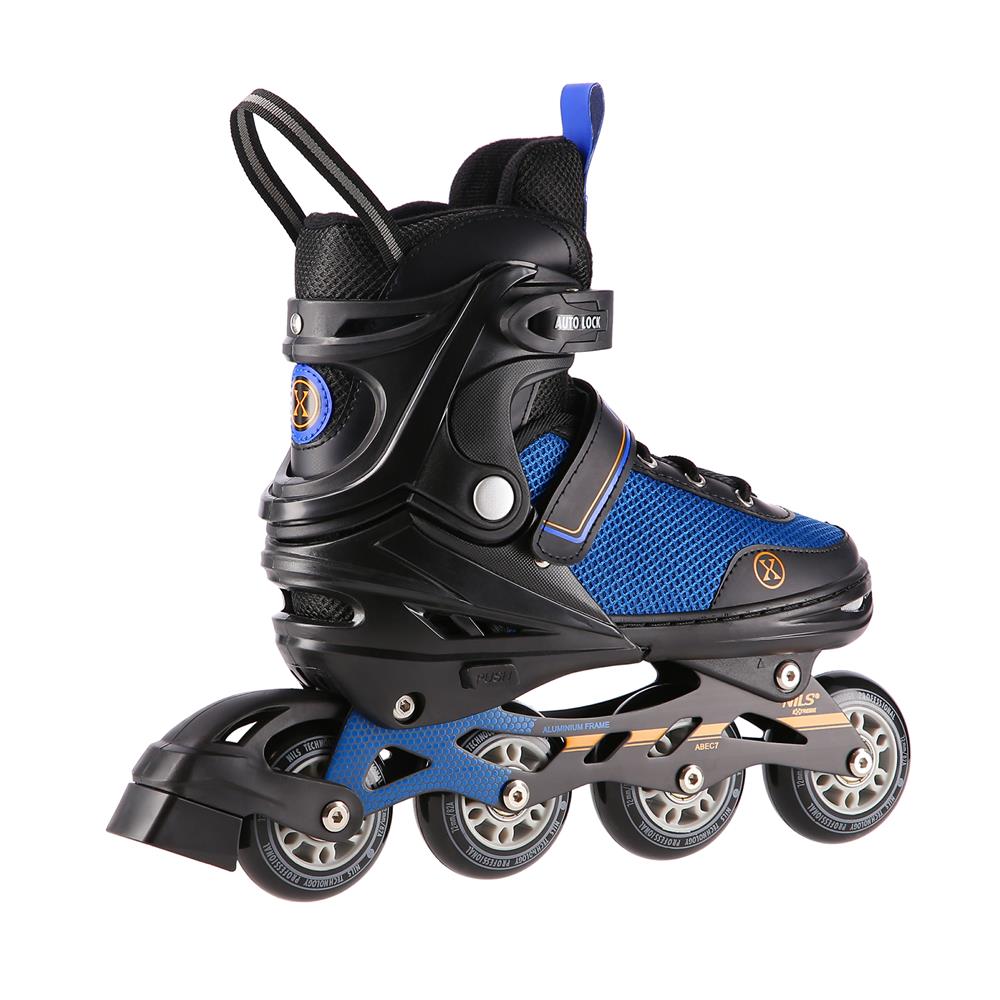 2in1 Inliner Schlittschuhe Gr. 39-43, Schwarz-Orange, verstellbar | NILS EXTREME NH18188A