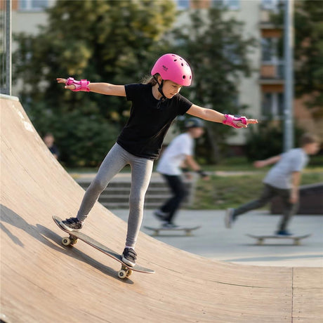 NILS EXTREME MT301 Helm XS 48-52 cm Rosa - leichter Schutzhelm für Inlineskates, Skateboard, Roller