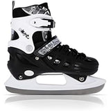 4in1 Inliner Schlittschuhe Rollschuhe Gr. 31-34, Schwarz, verstellbar | NILS EXTREME NH10905