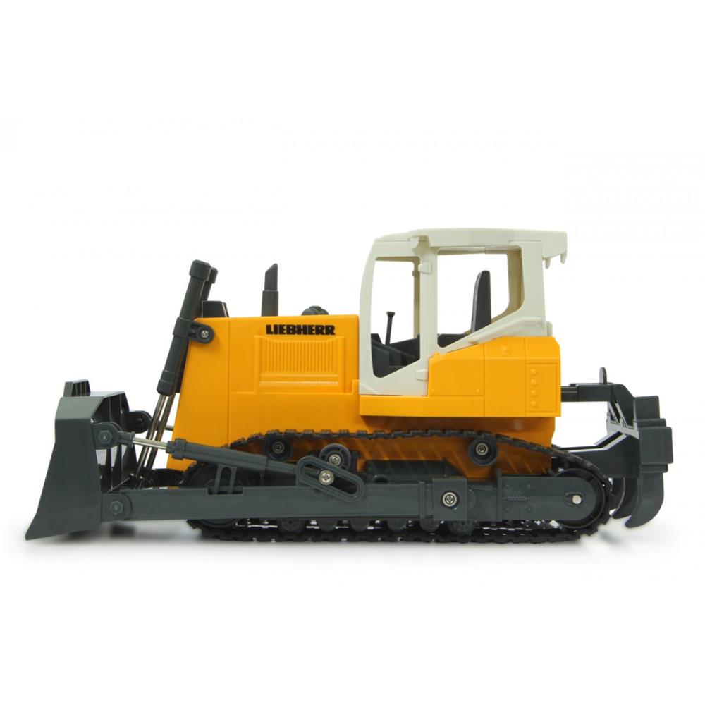 Jamara RC Planierraupe Liebherr 1:20 Gelb 2,4GHz funkferngesteuertes Baufahrzeug mit Sound