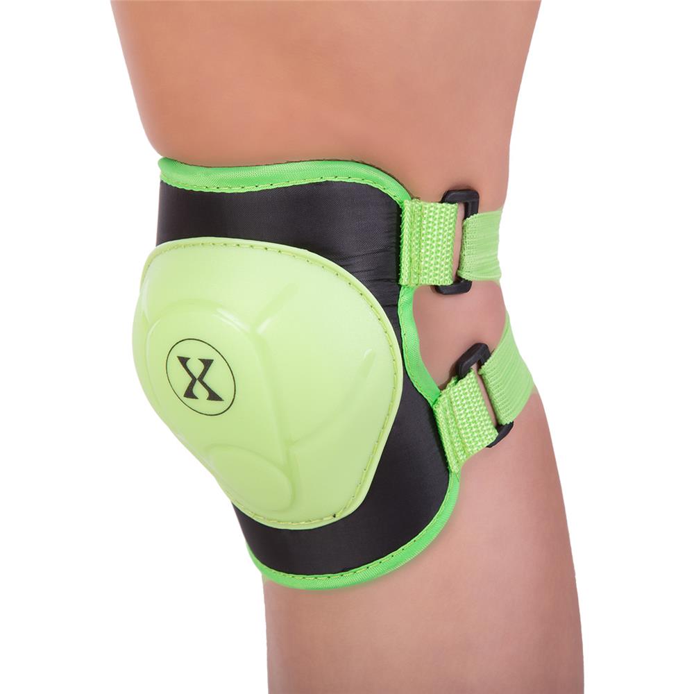 NILS EXTREME H704 Schoner-Set, Grün, Größe M - Protektoren Handgelenk Ellenbogen Knie