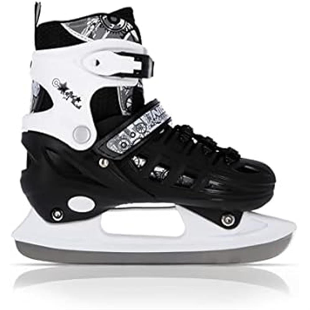 4in1 Inliner Schlittschuhe Rollschuhe Gr. 39-42, Schwarz, verstellbar | NILS EXTREME NH10905