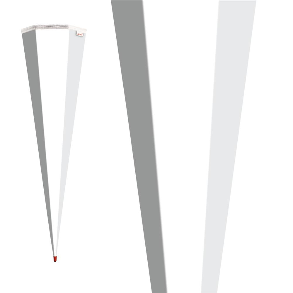 Roth Schultüte-Rohling/Basteltüte, weiß, 85cm, eckig, Rot(h)-Spitze, ohne Verschluss