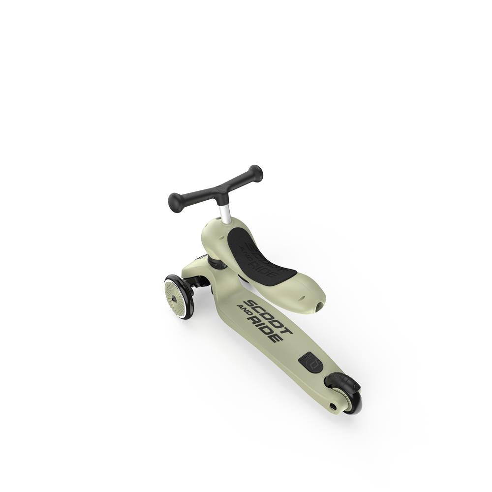 Scoot & Ride Highwaykick 1, olive - 2in1 Kinderroller, ab 1 Jahr