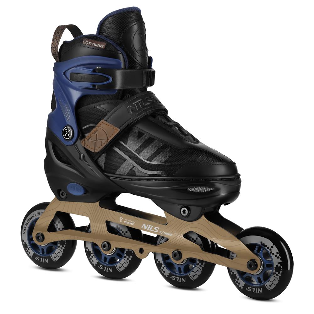 Inlineskates Inliner Gr. 35-38, Dunkelblau, größenverstellbar | NILS EXTREME NA684 VELTO