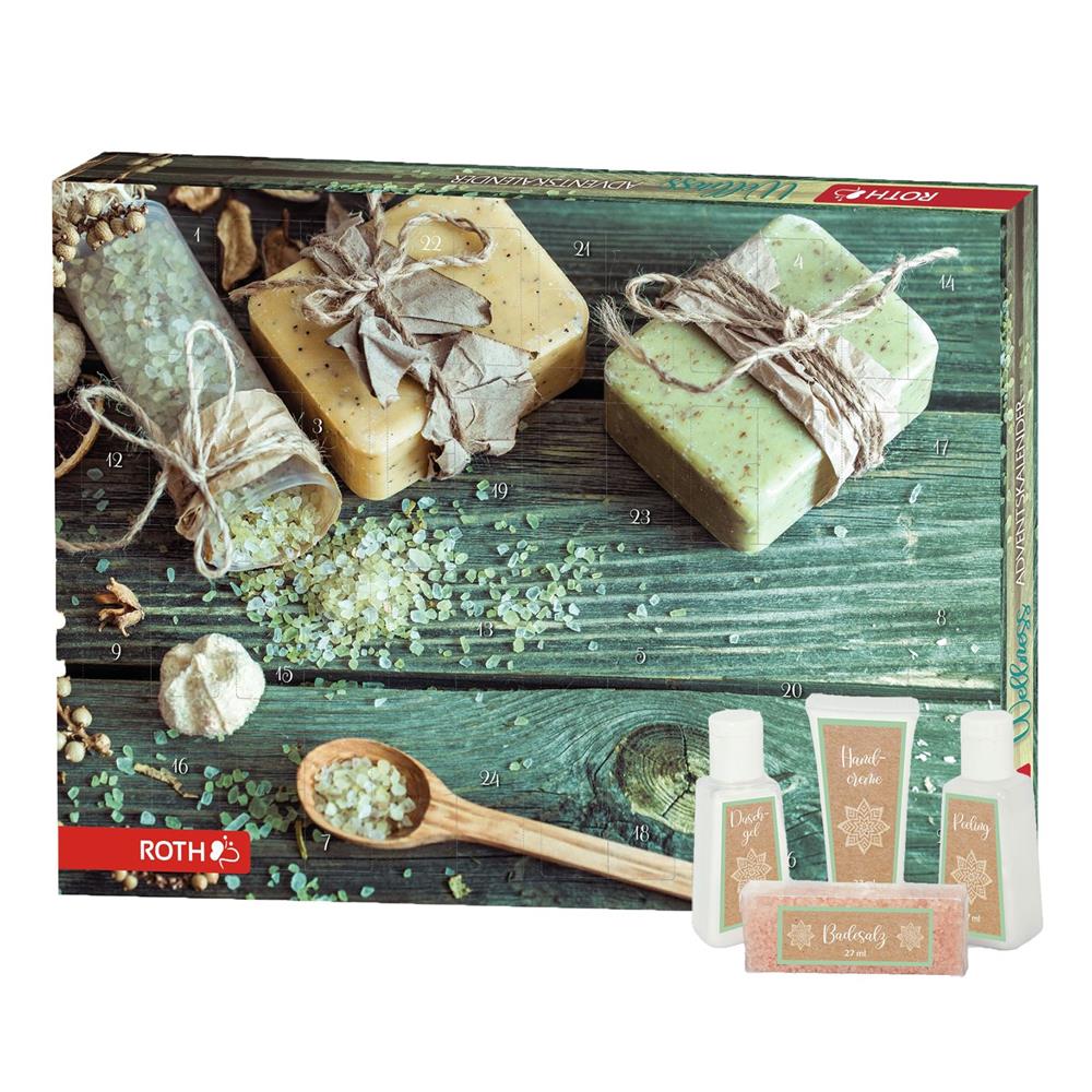 Roth Wellness-Adventskalender "Nimm Dir Zeit" – 24 Bade- & Pflegeartikel für entspannte Auszeiten