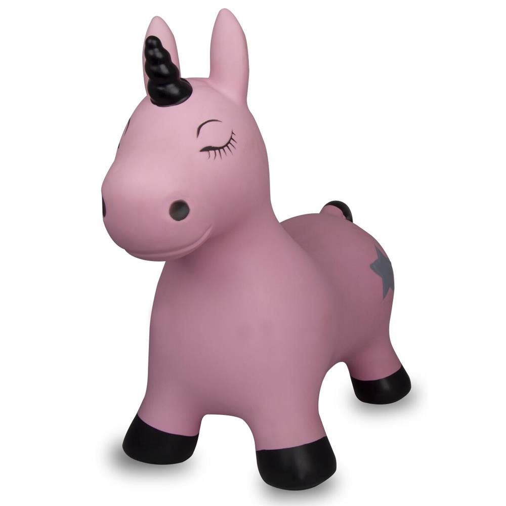 Jamara Hüpftier Einhorn, pink, Hüpfspielzeug mit Luftpumpe