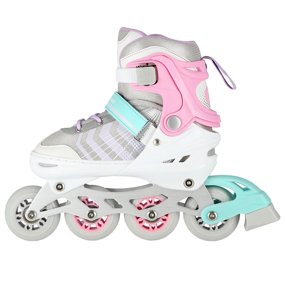 4in1 Inliner Schlittschuhe Rollschuhe Gr. 29-33, Rosa, verstellbar | NILS EXTREME NH18192