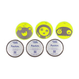 School-Mood 6er Patchy Set Yellow Monsters Neon Reflektor