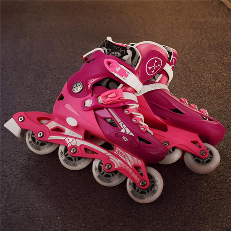 Inlineskates Inliner Gr. 31-34, Rosa, größenverstellbar | NILS EXTREME NA1055 BLAZE