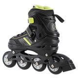 2in1 Inliner Schlittschuhe Gr. 34-38, Schwarz-Limettengrün, verstellbar | NILS EXTREME NH18191