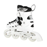 4in1 LED Inliner Schlittschuhe Rollschuhe Gr. 31-34, Weiß, verstellbar | NILS EXTREME NH10905