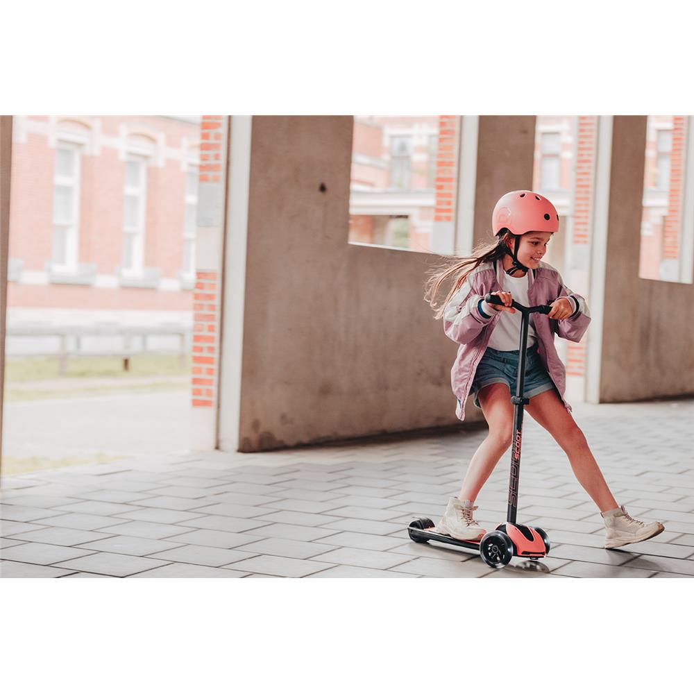 Scoot & Ride Highwaykick 5 LED Scooter, peache - Kinderroller, ab 5 Jahren