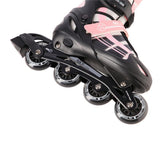 2in1 Inliner Schlittschuhe Gr. 39-43, Rosa-Weiß, verstellbar | NILS EXTREME NH18366A
