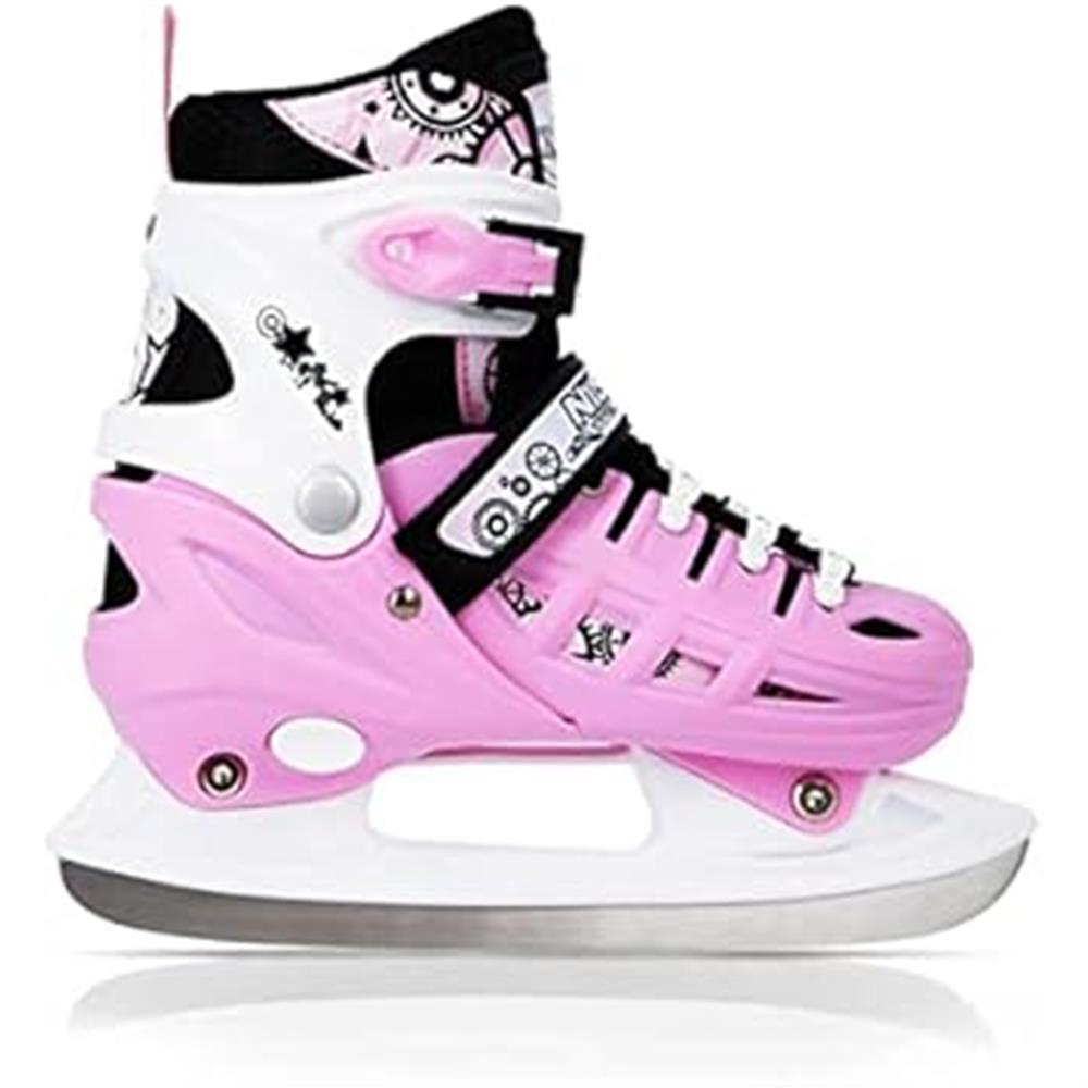 4in1 Inliner Schlittschuhe Rollschuhe Gr. 35-38, Rosa, verstellbar | NILS EXTREME NH10905
