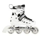 4in1 LED Inliner Schlittschuhe Rollschuhe Gr. 35-38, Weiß, verstellbar | NILS EXTREME NH10905