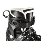 4in1 LED Inliner Schlittschuhe Rollschuhe Gr. 39-42, Schwarz, verstellbar | NILS EXTREME NH10905
