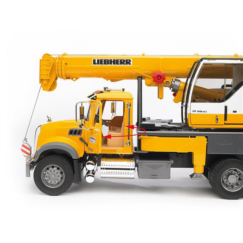 Bruder 02818 - MACK Granite Liebherr Kran-LKW, 1:16
