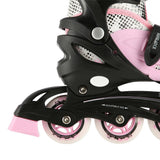 4in1 Inliner Schlittschuhe Rollschuhe Gr. 35-38, Rosa, verstellbar | NILS EXTREME NH18331