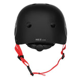 NILS EXTREME MTW001-2 Helm Größe S 52-56 cm Schwarz - Schutzhelm für Skateboard Inliner Roller Helm