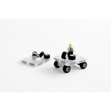 Cleverclixx Brick Tiles Pack Knallfarben 16 Teile, magnetische Steckbauteile, kompatibles Magnetspielzeug
