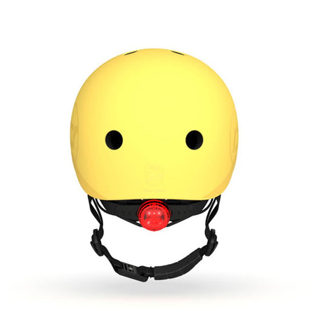 Scoot & Ride Kinderhelm Größe S-M (51-55 cm) lemon - Schutzhelm mit LED-Licht