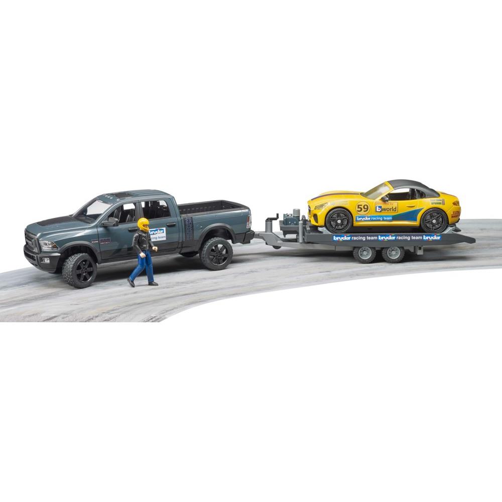 Bruder 02504 - RAM 250 Power Wagon und BRUDER Roadster Racing Team
