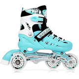 4in1 Inliner Schlittschuhe Rollschuhe Gr. 35-38, Minzgrün, verstellbar | NILS EXTREME NH10905