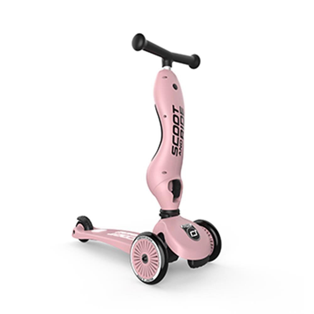 Scoot & Ride Highwaykick 1, rose - 2in1 Kinderroller, ab 1 Jahr