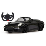 Jamara Porsche 911 Carrera S 1:12 schwarz 2,4GHz Ferngesteuertes Auto mit LED Fahrlicht