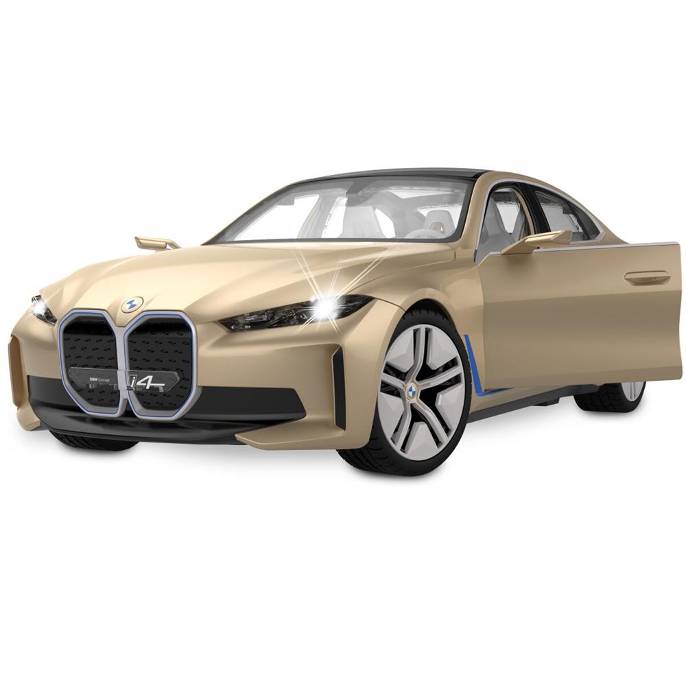 Jamara BMW i4 Concept 1:14 gold 2,4GHz Tür manuell Ferngesteuertes Auto LED Licht Innenbeleuchtung