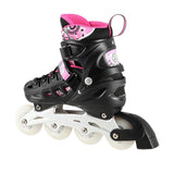 4in1 LED Inliner Schlittschuhe Rollschuhe Gr. 35-38, Rosa, verstellbar | NILS EXTREME NH10905