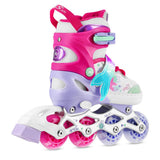 4in1 LED Inliner Schlittschuhe Rollschuhe Gr. 35-38, verstellbar | NILS FUN NH18150 MAZZY