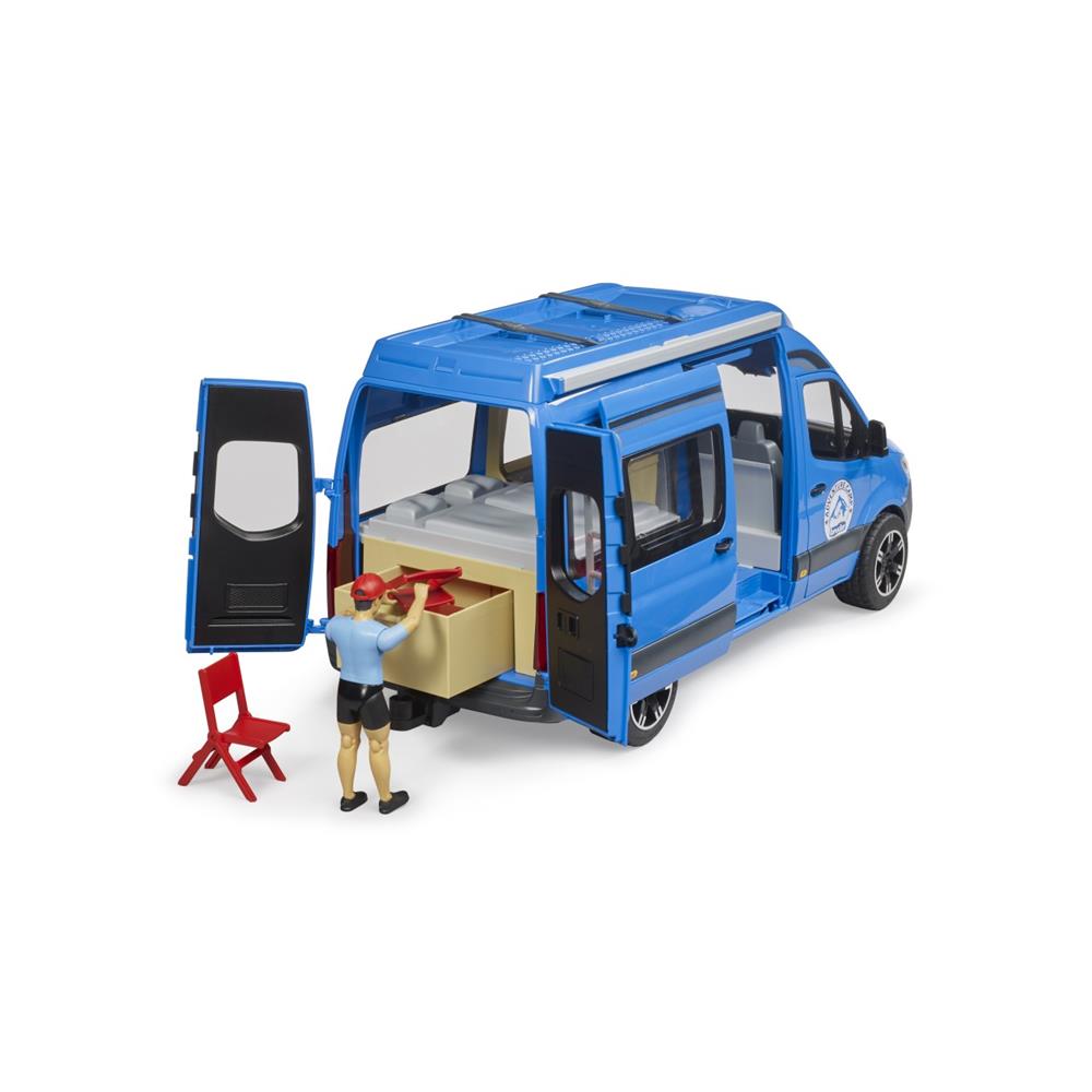 Bruder 02684 - MB Sprinter Camper mit Figur - Wohnmobil & Camping‑Set