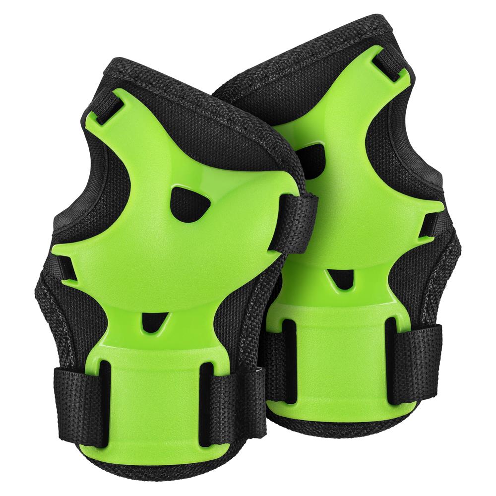 NILS EXTREME H210 Schoner-Set, Schwarz-Grün, L - Protektoren Handgelenk Ellenbogen Knie