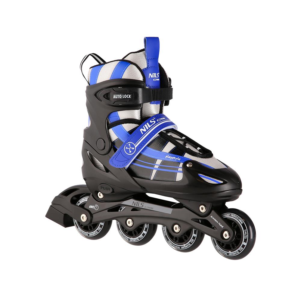 2in1 Inliner Schlittschuhe Gr. 39-43, Dunkelblau, verstellbar | NILS EXTREME NH18366A