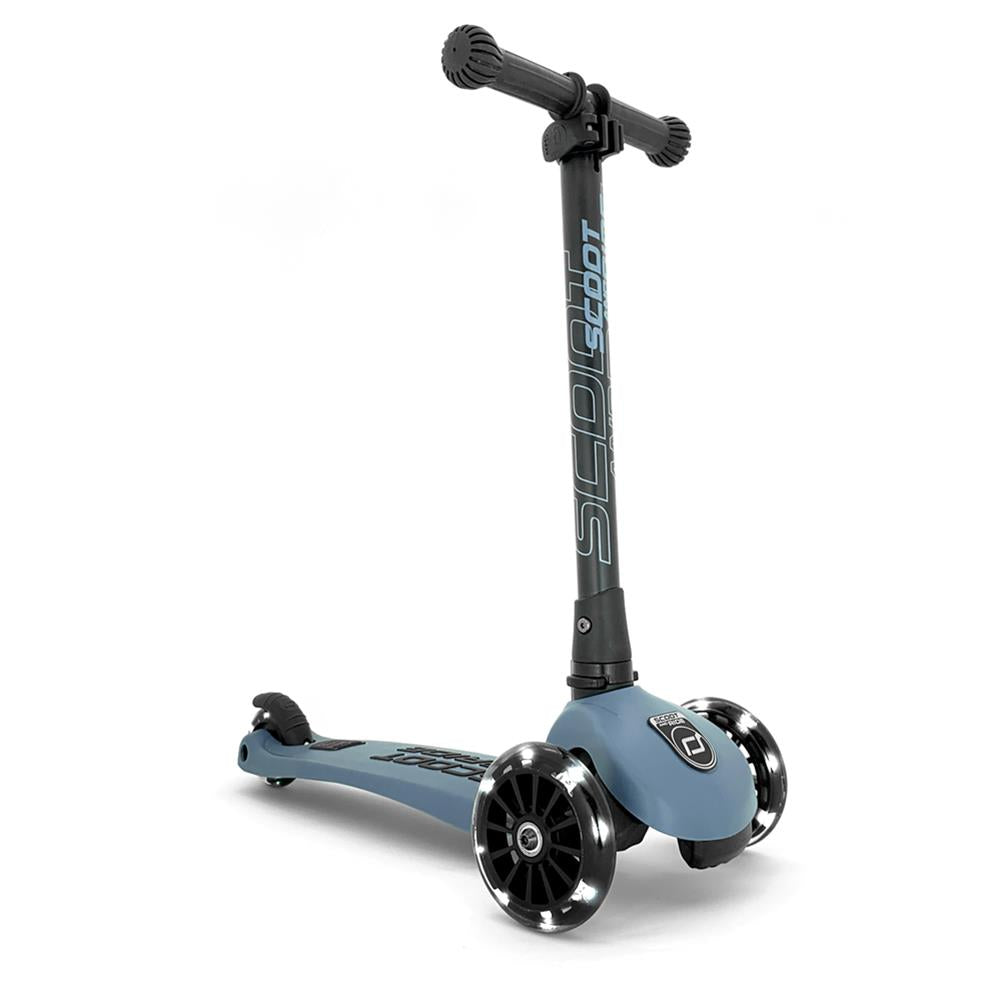 Scoot & Ride Highwaykick 3 LED Scooter, steel - Kinderroller, ab 3 Jahren