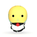 Scoot & Ride Kinderhelm Größe XXS-S (45-51 cm) lemon - Schutzhelm mit LED-Licht
