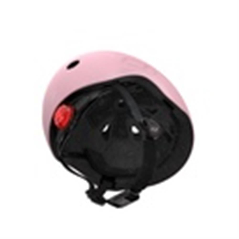 Scoot & Ride Kinderhelm Größe S-M (51-55 cm) rose - Schutzhelm mit LED-Licht
