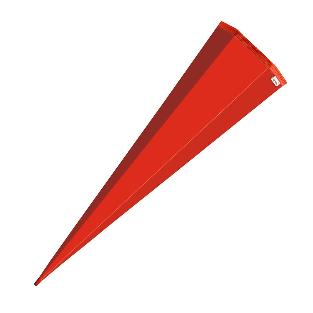 Roth Schultüte-Rohling/Basteltüte, rot, 85cm, eckig, Rot(h)-Spitze, ohne Verschluss