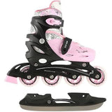 4in1 Inliner Schlittschuhe Rollschuhe Gr. 35-38, Rosa, verstellbar | NILS EXTREME NH18331