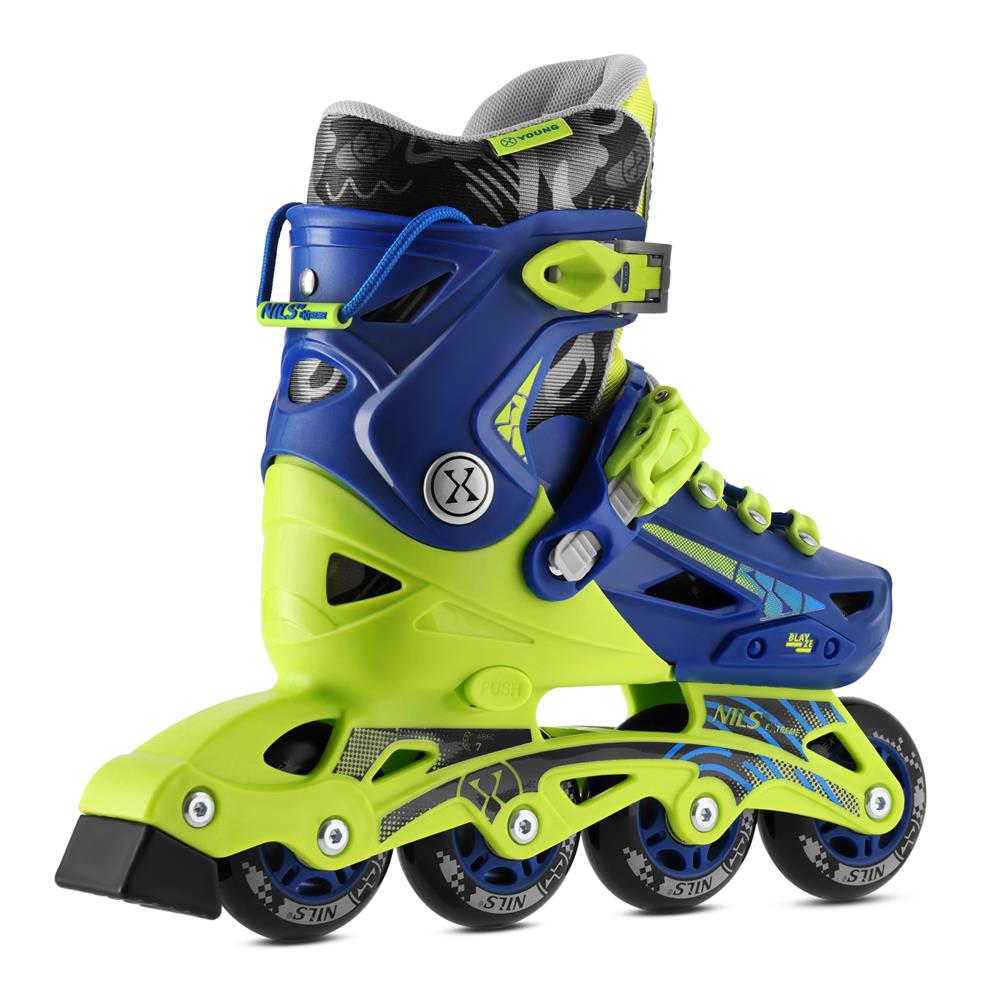 Inlineskates Inliner Gr. 35-38, Dunkelblau, größenverstellbar | NILS EXTREME NA1055 BLAZE