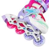 4in1 LED Inliner Schlittschuhe Rollschuhe Gr. 31-34, verstellbar | NILS FUN NH18150 MAZZY