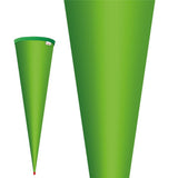 Roth Schultüte-Rohling/Basteltüte, grün, 70cm, rund, Rot(h)-Spitze, ohne Verschluss