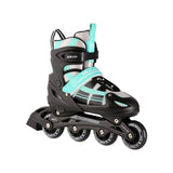 2in1 Inliner Schlittschuhe Gr. 39-42, Blau-Grün, verstellbar | NILS EXTREME NH18366A